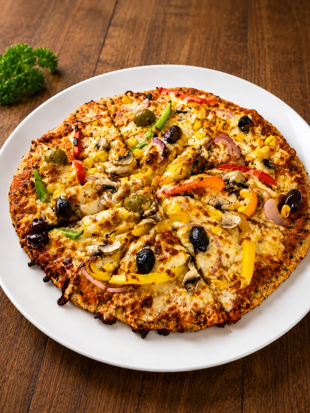 Fresh artisan sourdough pizza at Sevana