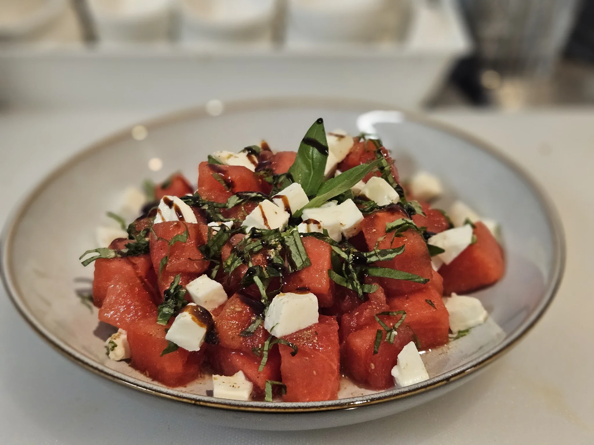 Crisp fresh watermelon cooler with fresh mint at Sevana