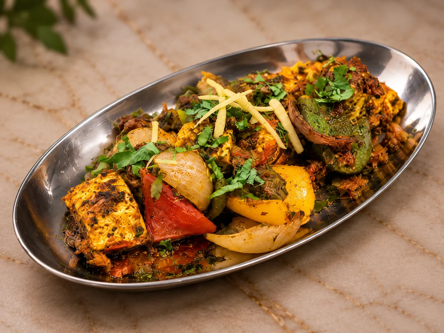 Spiced artisan paneer specialty at Sevana